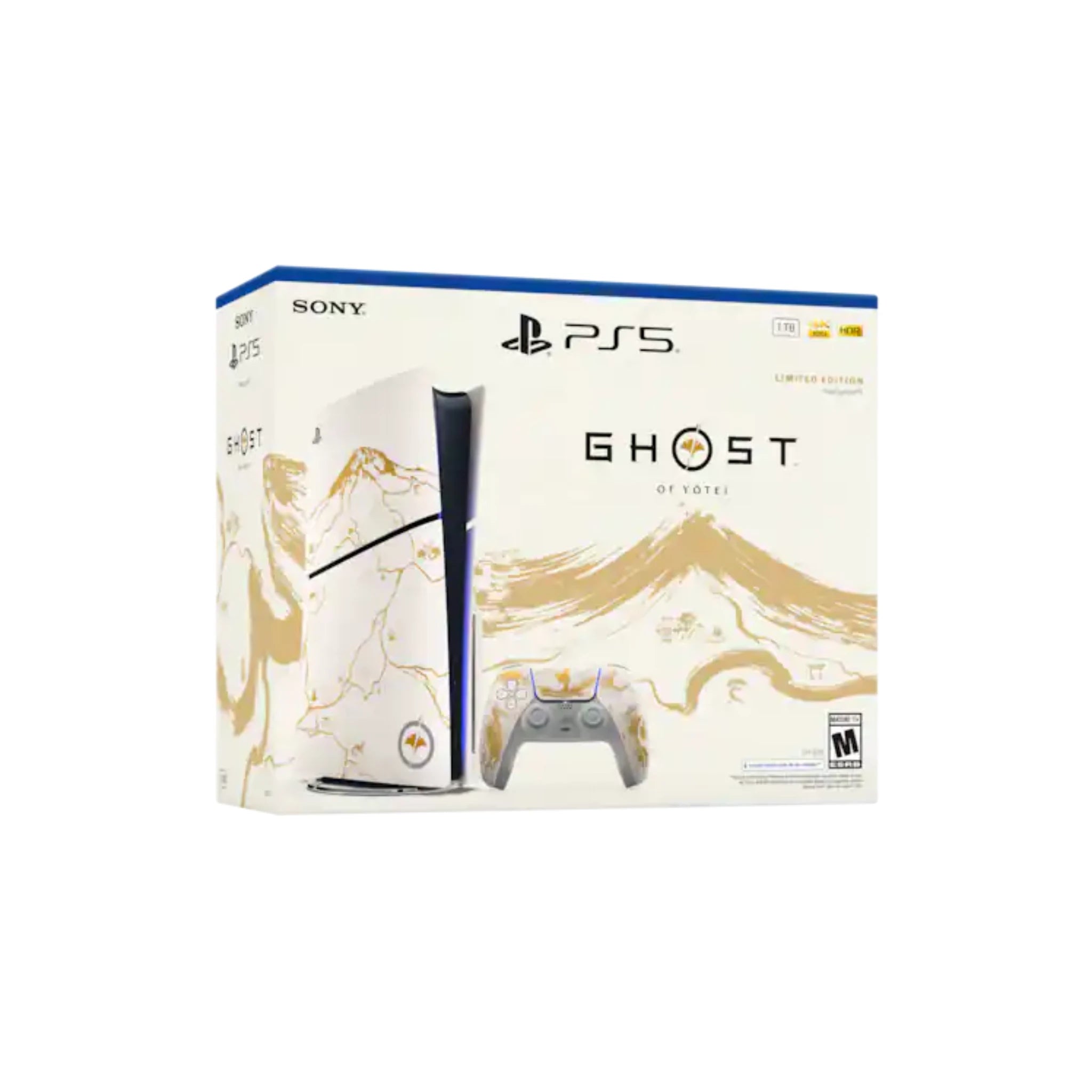 PlayStation 5 Console – Ghost of Yōtei Gold Limited Edition Bundle - THE LUX MOBILE